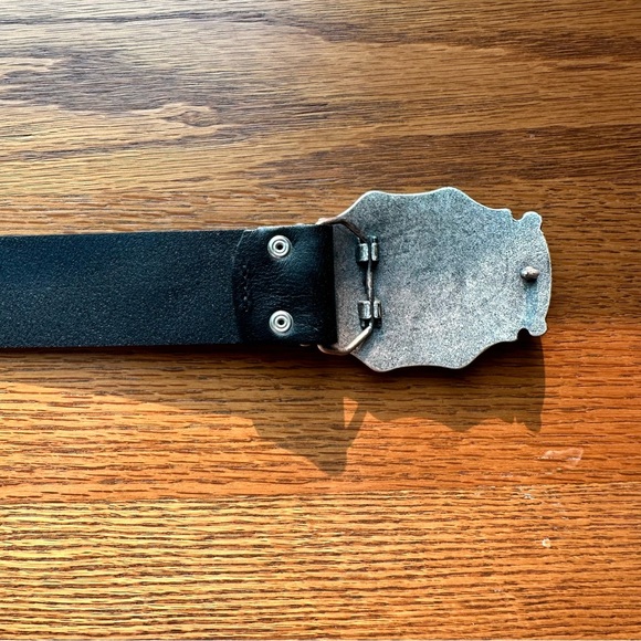 FOSSIL genuine leather solid belt size S 29” around your waist 1.5” wide - Picture 4 of 6